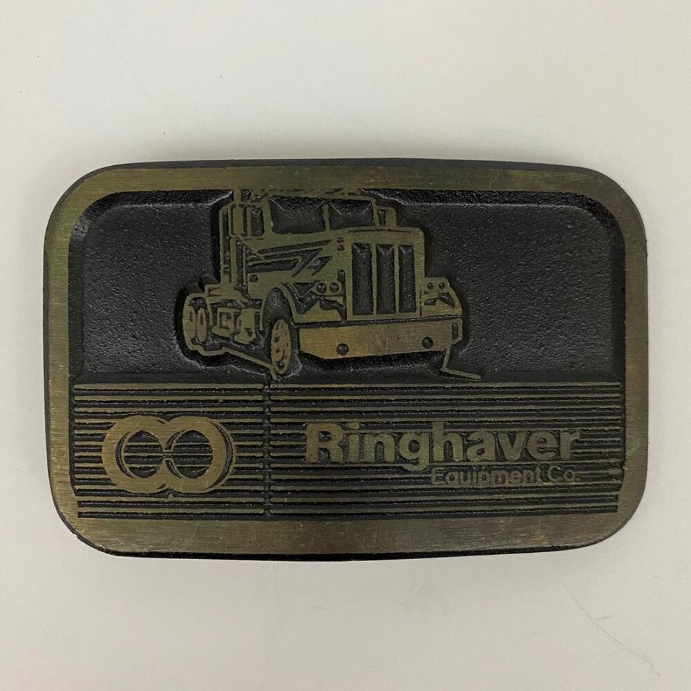 DynaBuckle Ringhaver Equipment Co Semi Truck Cab Belt Buckle SemiTruck Driver